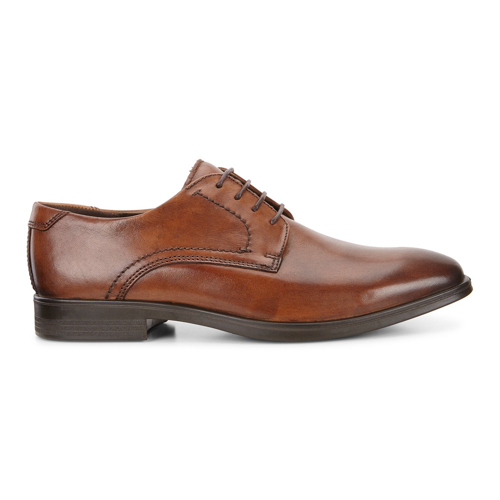 ECCO Mens Dress Shoes Brown - Melbourne Tie - MYL-349568